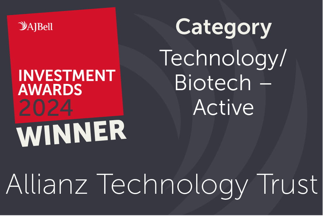 AJ Bell Investment Awards 2024 - Winner: Technology/Biotech - Active