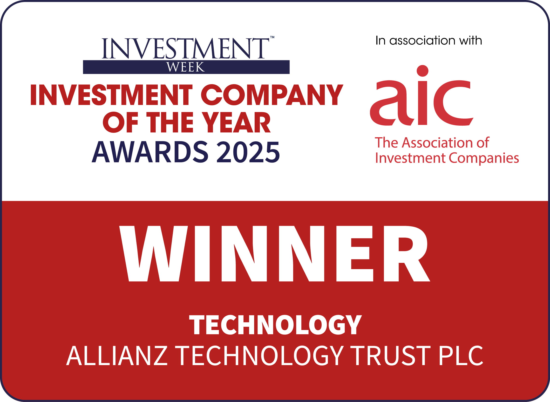 Investment Week Investment Company of the Year Awards 2025